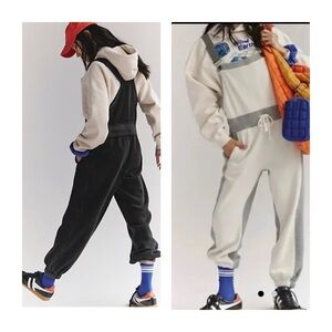 FP Movement Free People Making It overalls onesie Ivory Gray S NWT MSRP$168